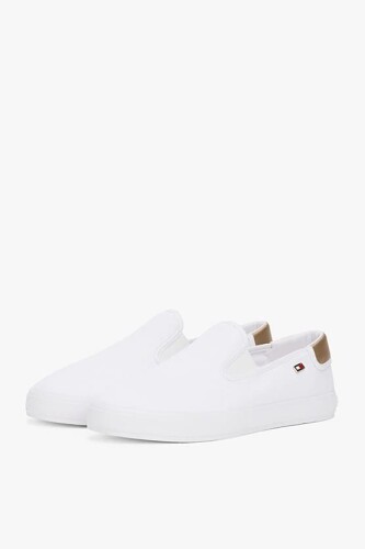 Kadın Th Canvas Slip-On Sneakers - Beyaz 