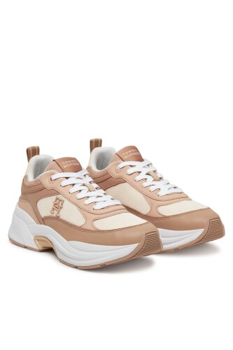 Kadın Th Chunky Karışık Doku Sneakers - Pudra 