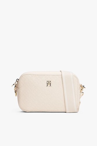 Kadın Th Distinct Kamera Omuz Çantası - Krem - Tommy Hilfiger