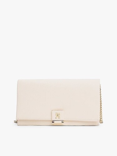 Kadın Th Flap Zincirli Çapraz Çanta - Bej - Tommy Hilfiger