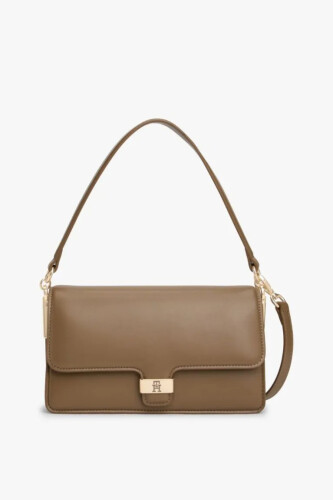 Kadın TH Heritage Conv Crossover Omuz ve Çapraz Çanta - Kahverengi 