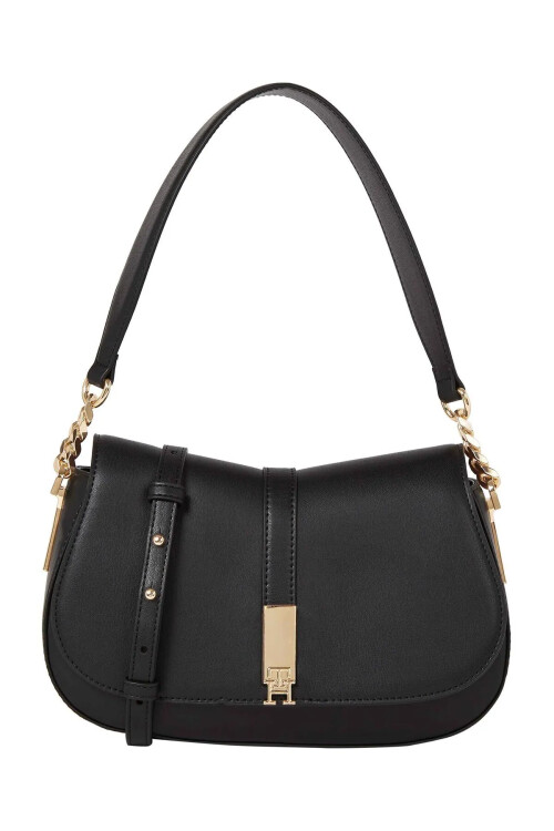 Kadın TH HERITAGE Omuz Çantası - Siyah - Tommy Hilfiger