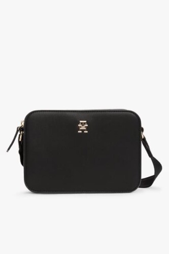 Kadın Th Logotape Kamera Omuz Çantası - Siyah 