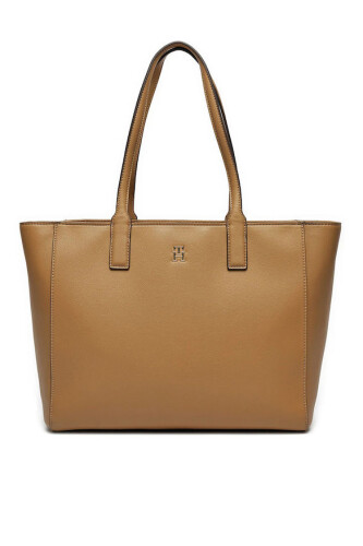 Kadın Th Yumuşak Tote El Çantası - Açık Kahverengi 