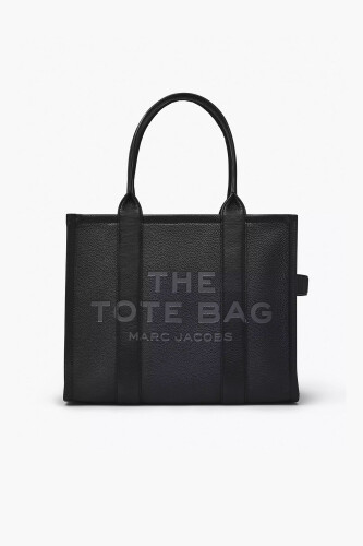 Kadın The Leather Large Tote Bag Tote Çanta - Siyah 