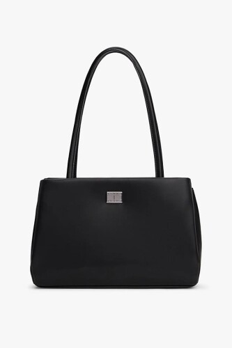 Kadın Tjw American Cool Tote Omuz Çantası - Siyah - Tommy Hilfiger