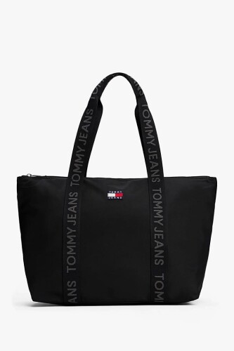 Kadın Tjw Günlük Tote Omuz Çantası - Siyah - Tommy Hilfiger