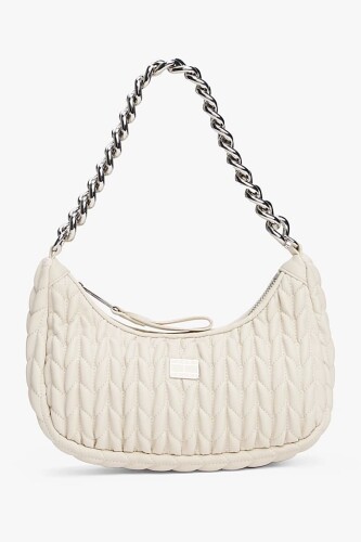 Kadın Tjw İconic Quilted Kapitone Çanta - Ekru - Tommy Hilfiger