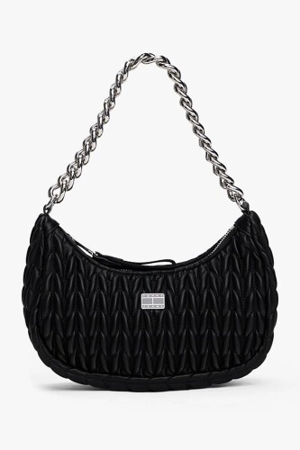 Kadın Tjw İconic Quilted Kapitone Çanta - Siyah - Tommy Hilfiger