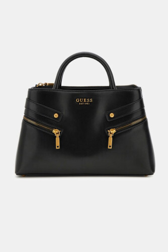 Kadın Trissa Fermuarlı El Çantası - Siyah 