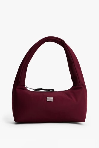 Kadın Urban Pofuduk Askılı Omuz Çantası - Bordo 