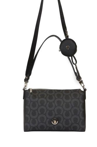 Kadın USPA Postacı Çantası - Siyah - 