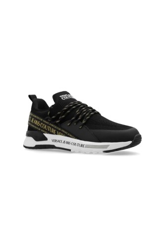 Kadın Versace Sneaker Ayakkabı - Siyah / Gold 