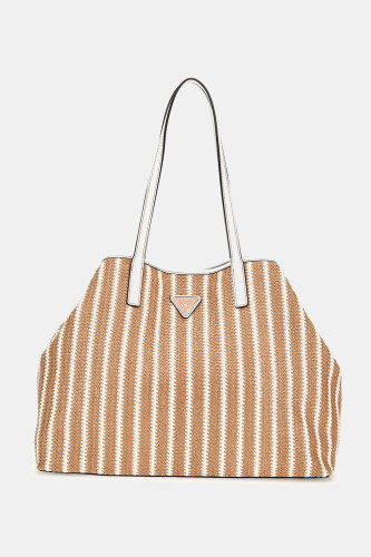 Kadın Vikky Rafya Shopper Çanta - Beyaz 