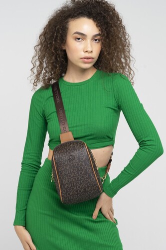 KADIN VÜCUT ÇANTASI-BNT819-KAHVE-TABA 