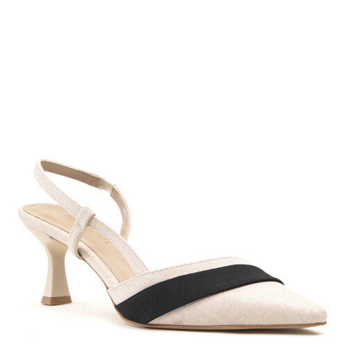 Kadın Wıeden Topuklu Ayakkabı-Bej 