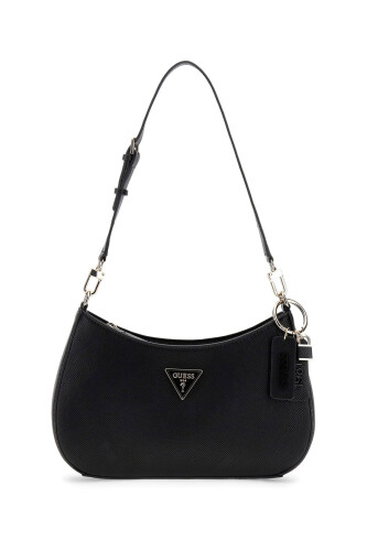 Kadın Yarım Ay Formlu Omuz Çantası - Siyah 