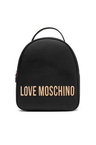 Kadın Zaino Metal Harf Logolu Sırt Çantası - Siyah 