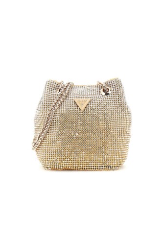 Kadın Zalina Pouch Evening Omuz Çantası - Gold - Guess