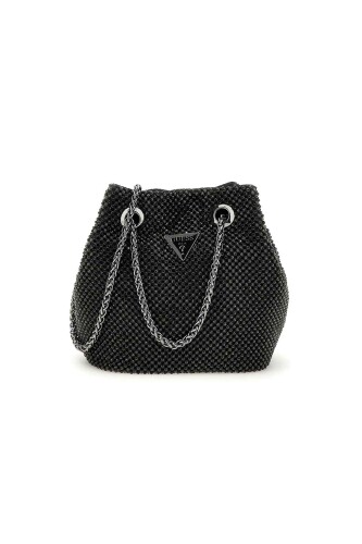 Kadın Zalina Pouch Evening Omuz Çantası - Siyah - Guess