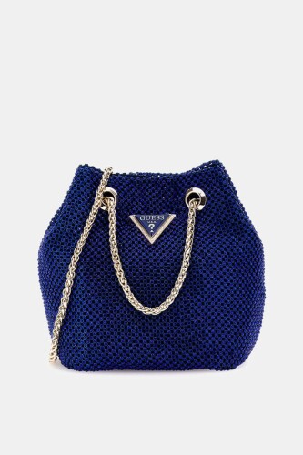 Kadın Zalina Taşlı Mini Çanta - Mavi - Guess