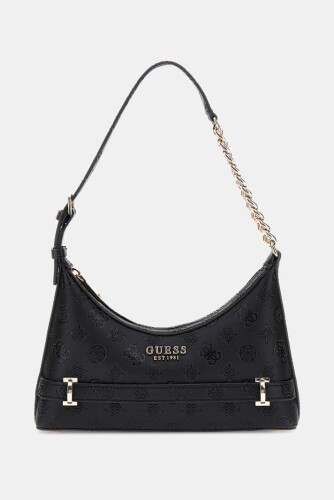 Kadın Zarela Top Fermuarlı Omuz Çantası - Siyah - Guess