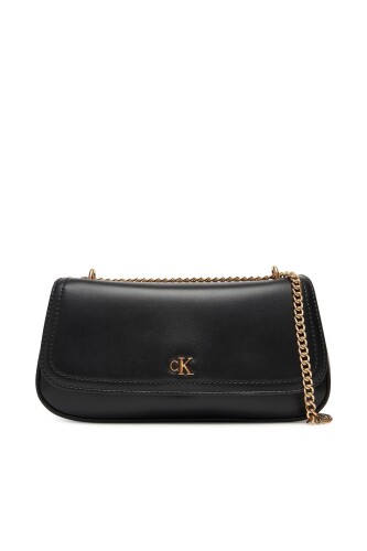 Kadın Zincir Askılı Omuz Çantası - Siyah 