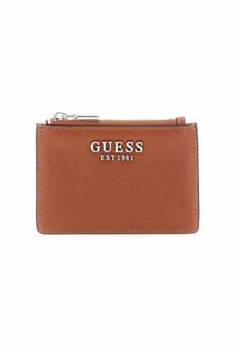 KadınAmorette Fermuarlı Kartlık Cüzdan - Kahverengi 