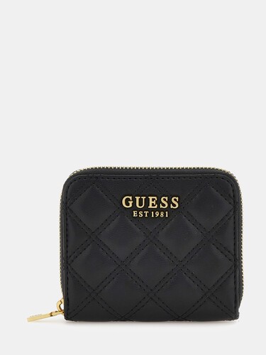 Kapitone Giully Mini Kadın Cüzdan-Siyah 