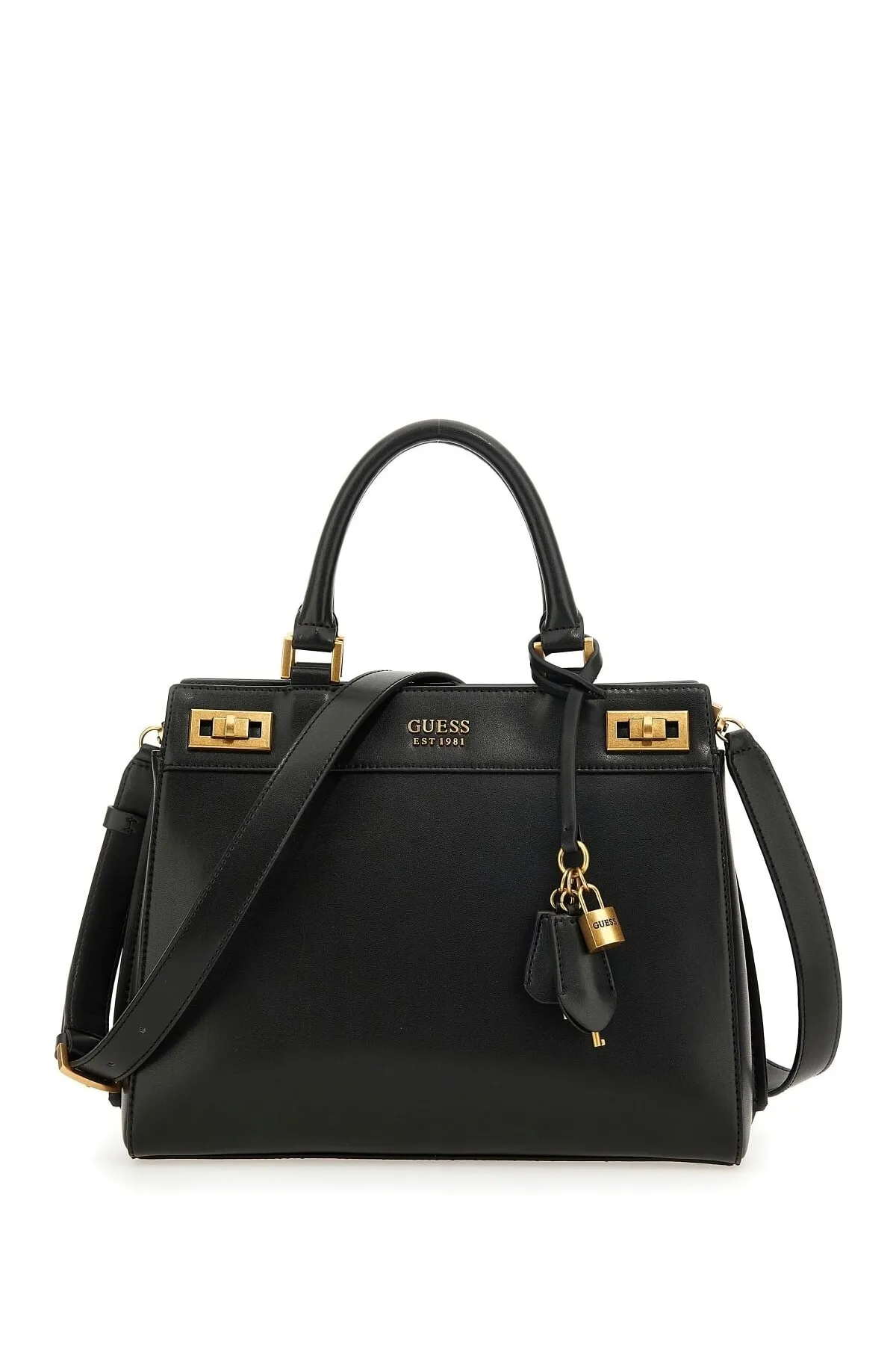 Katey Luxury Satchel Kadın El ve Omuz Çantası-Siyah 