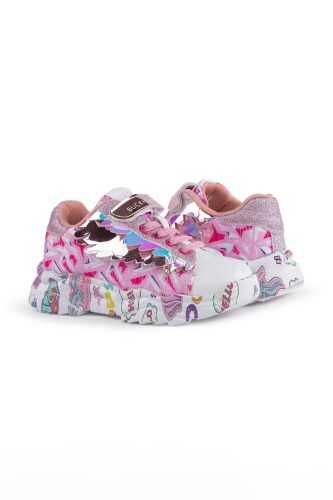 Kız Çocuk Cindy Cırtlı Spor Ayakkabı - Pembe 