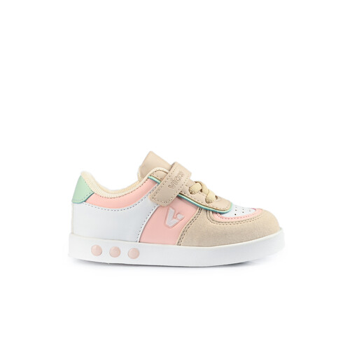 Kız Çocuk Sam Patik Işıklı Spor Ayakkabı-Pudra 