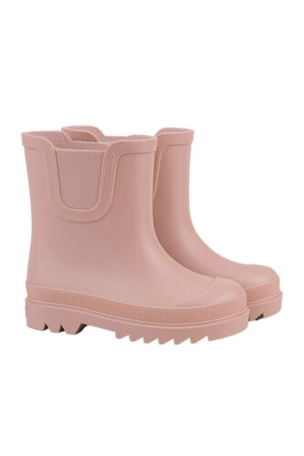 Kız Çocuk Tokio Yanları Lastikli Yağmur Botu - Pembe 