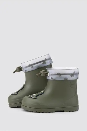 Meni Dino Çocuk Yağmur Çizmesi - Haki 