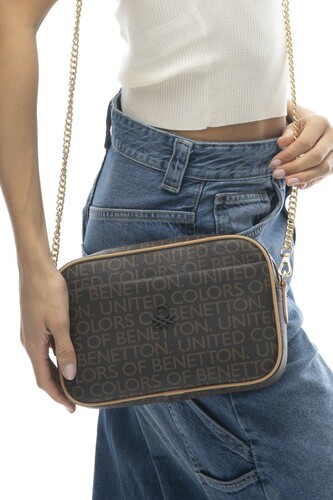 Monogram Çapraz Omuz Çantası BNT_965-Kahve-A.Camel 