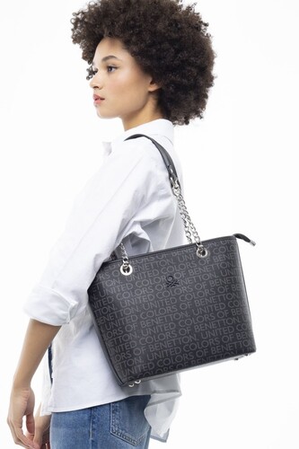 Monogram Kol Çantası BNT_936-Siyah 