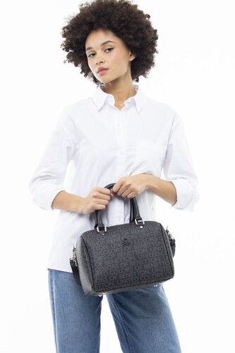 Monogram Kol Çantası BNT_955-Siyah 