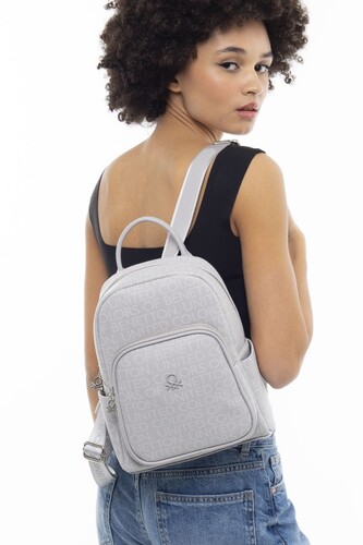 Monogram Sırt Çantası-BNT_917-A.Gri 