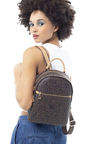 Monogram Sırt Çantası BNT_946-Kahve-A.Camel 