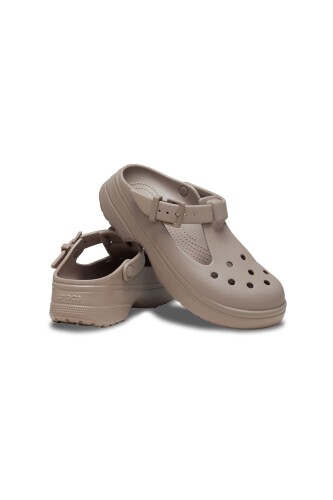 Unisex Classic Mary Jane Terlik - Kahverengi 