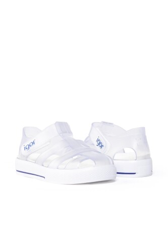 Unisex Çocuk Cırtlı Sandalet S10171 Star - Mavi - İgor