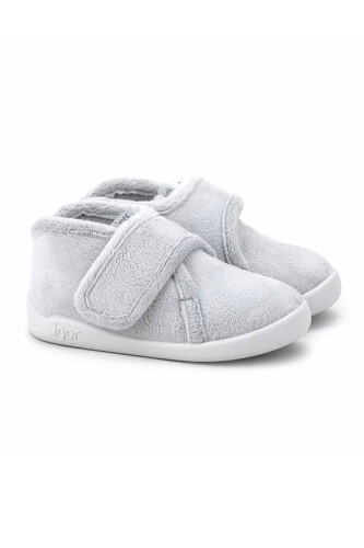 Unisex Çocuk Homie Cırtlı Yumuşak Panduf - Gri 