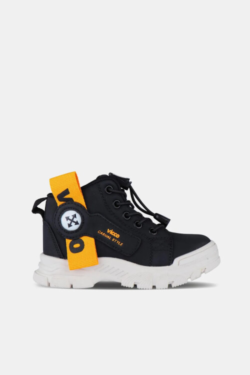Unisex Çocuk Marcus Patik Bot - Siyah - Vicco