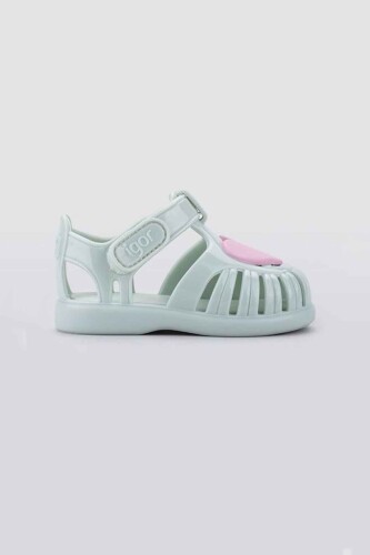 Unisex Çocuk Tobby Gloss Love Sandalet - Yeşil 