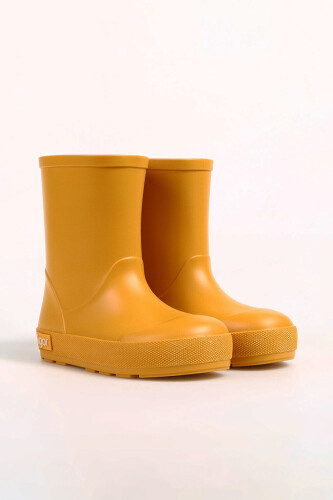 Unisex Çocuk Yogi Klasik Yağmur Çizmesi - Hardal Sarısı 