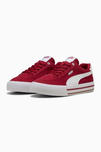 Unisex Court Classic Vulcanised Sneakers - Kırmızı 