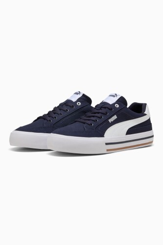 Unisex Court Classic Vulcanised Sneakers - Lacivert 