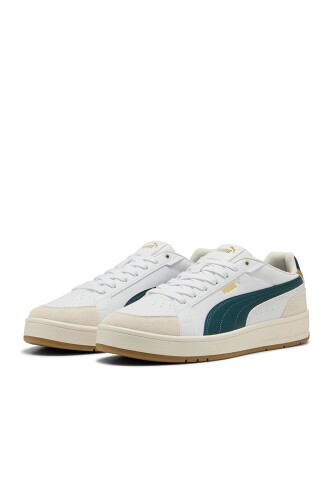 Unisex Court Classico Sport Süet Detaylı Sneaker - Beyaz - Puma