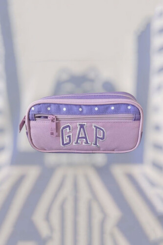 Unisex Gap Kids 3 Bölmeli Kalem Çantası - Lila 