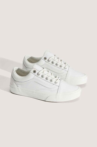 Unisex Old Skool Sneaker - Beyaz 